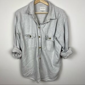 American Eagle Grey Button Down Sweater Jacket L